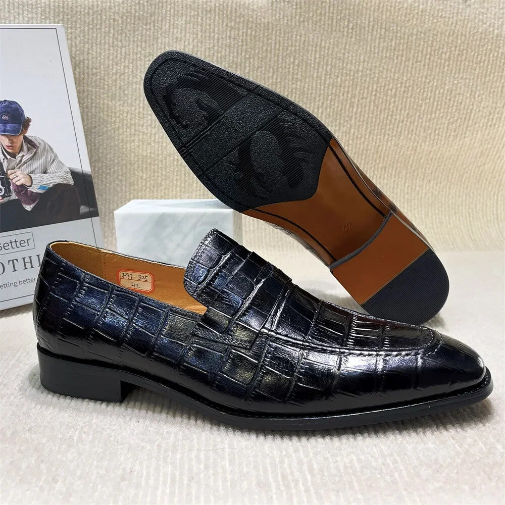Men's Pointed Loafers Slip-on Shoes